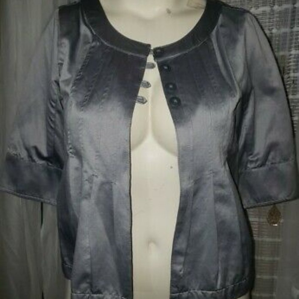 Mossimo Silver Jacket Topper Sz S NWOT